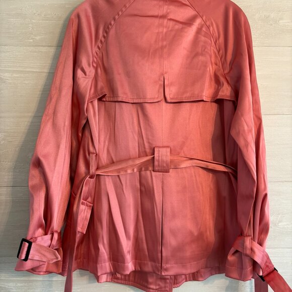 I.N.C. International Concepts pink belted satin jacket - Picture 4 of 7